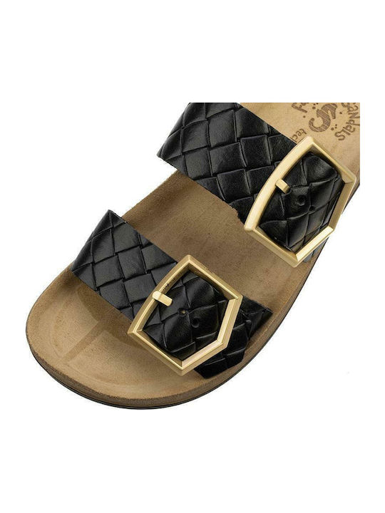 Taylor Leather Women's Anatomic Sandals Black Softy