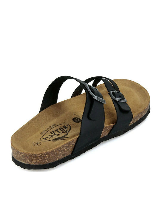 Bombay Leather Women's Flat Sandals Anatomic Apure Black