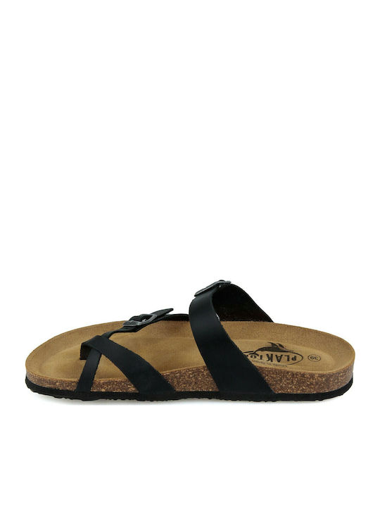 Bombay Leather Women's Flat Sandals Anatomic Apure Black