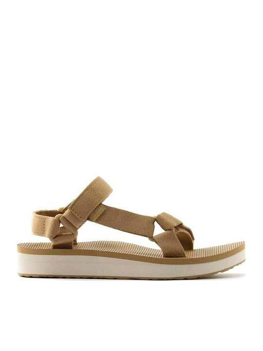 Midform Universal Women's Flat Sandals Anatomic Sporty in Beige Color