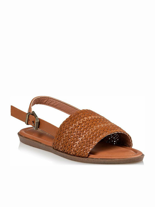 Women's Flat Sandals in Brown Color