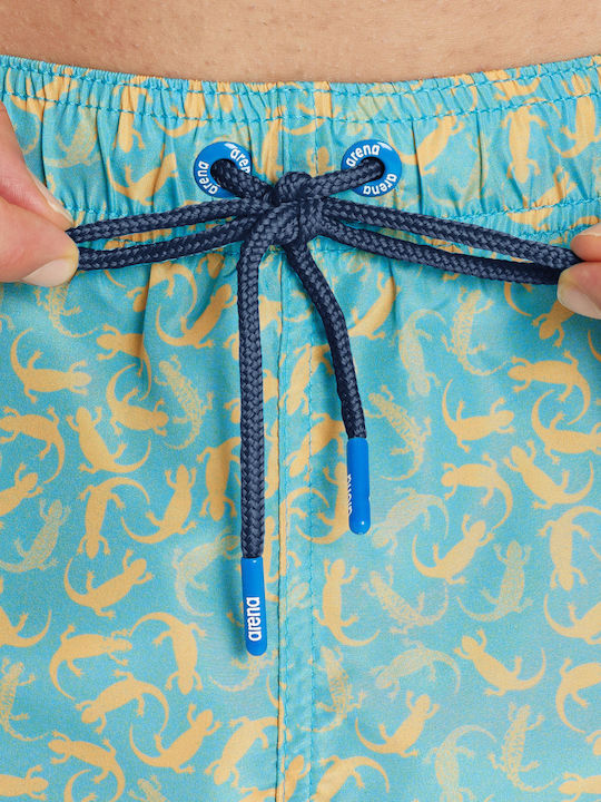 Herren Badebekleidung Shorts Türkis mit Mustern