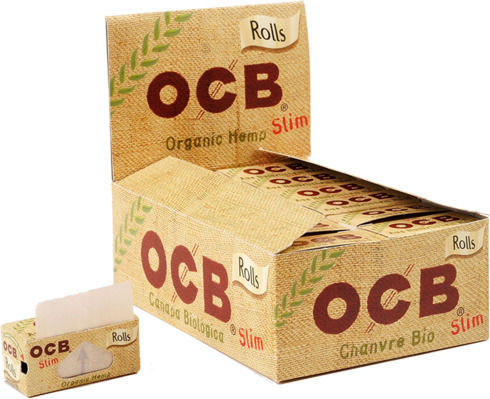 Ocb Organic Hemp Ролка за свиване на цигари Тясна с Тръбички 4м 1бр