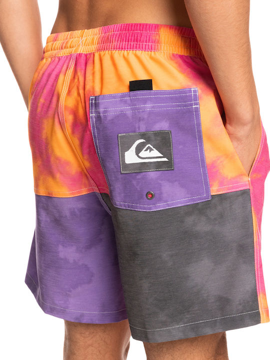 Acid Wash Herren-Bademode Kurze Hosen Schock Rosa Blumen