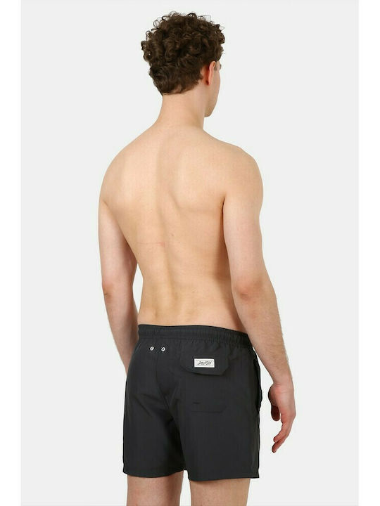 John Frank Herren Badebekleidung Shorts Schwarz