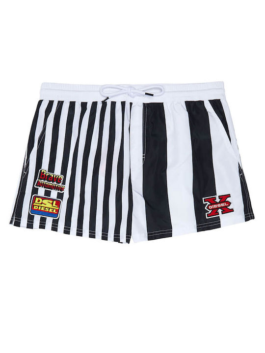 Caybay Men's Swimwear Shorts Black with Patterns