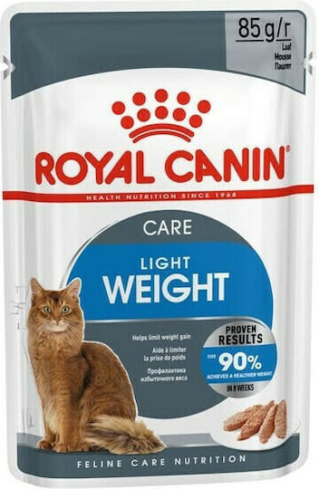 Royal Canin Ultra Light Nassfutter für Erwachsene Katzen in Beutel mit Huhn Diät 85gr