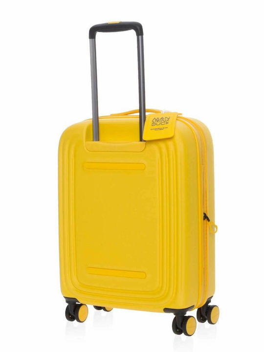 Logoduck Valiză de Călătorie Cabină Dură Galbenă cu 4 roți Înălțime 55cm
