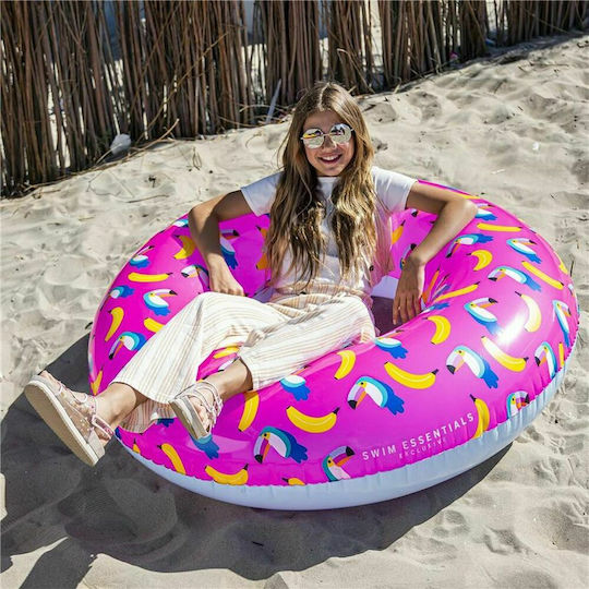 Swim Essentials Toucan Bananas Παιδική Φουσκωτή Σαμπρέλα Θαλάσσης Ροζ 90εκ.