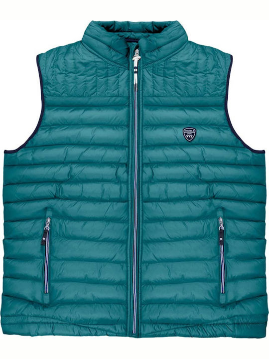 S Безръкавно Puffer Тюркоазено Якето