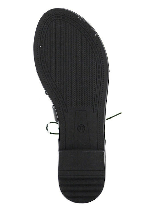 Women's Flat Sandals Gladiator in Black Color