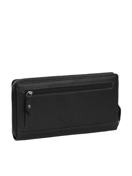 Голяма Дамско Портмоне Класически с RFID Черен