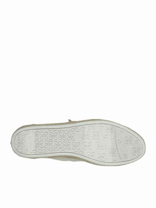 Yacht Master Women's Fabric Platform Espadrilles White