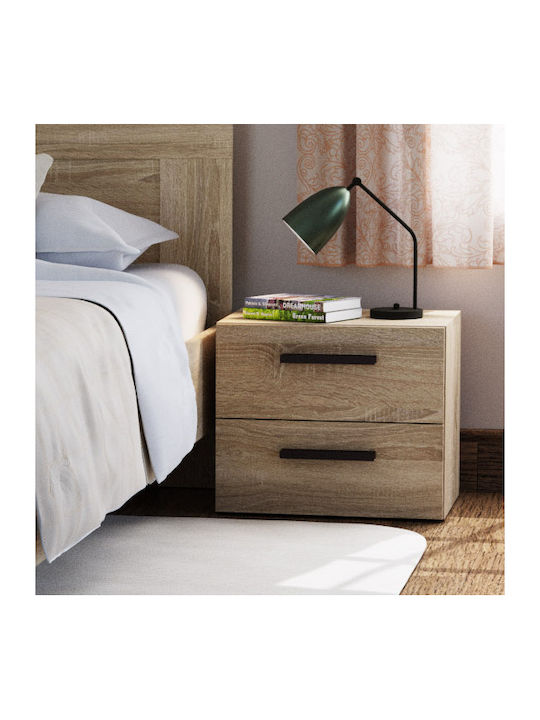 Solo 2S Wooden Bedside Table 45x35x38.5cm