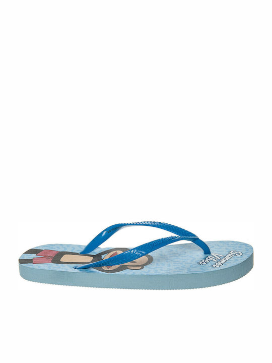 Șlapi pentru copii Flip Flops Albastre Paul Frank Summer Vibes