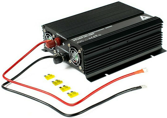 Azo Digital AZO Digital IPS-2000 Inverter Αυτοκινήτου 2000W για Μετατροπή 24V DC σε 230V AC