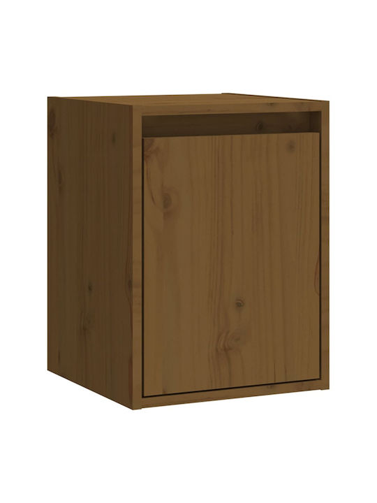 Hängendes Wohnzimmer Nischenschrank aus Massivholz Braune 30x30x40cm