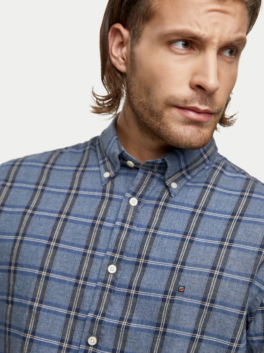 RedGreen Shirt with Long Sleeve Plaid Alfred - Blue Plaid