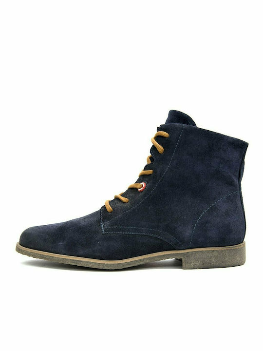 NOBRAND SUEDE ANKLE BOOTS MEN NO BRAND BLUE (NBRND-7964-1)