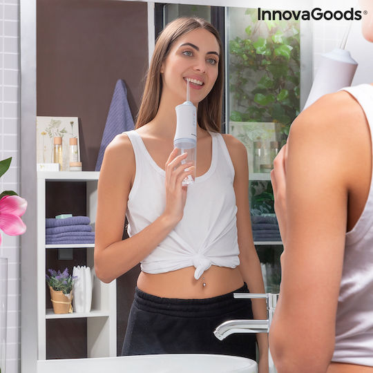 InnovaGoods Denter Water Flosser 220ml Επαναφορτιζόμενο & Αδιάβροχο White