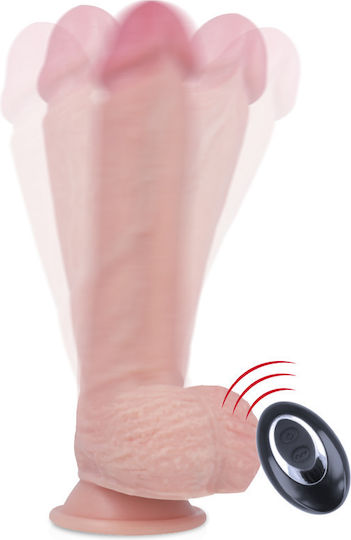 Rock Army Apache Gurtzeug mit Dildo 22cm und Vibration in Hautfarbe