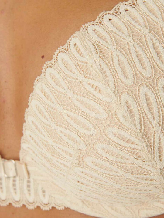 Aura Bra with Light Padding Underwire Beige