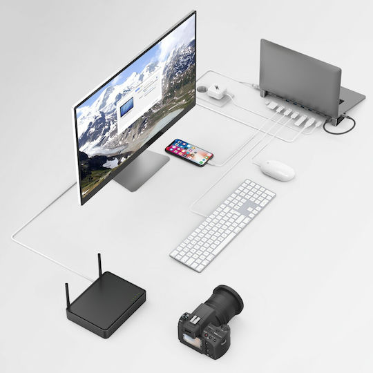 HAMA USB-C Stație de andocare cu HDMI 4K PD Gri (00200103)