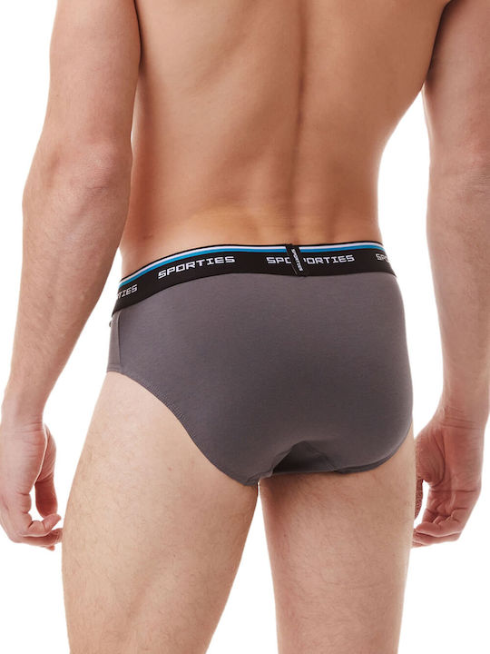 Herren Slips Black / Grey 2Packung