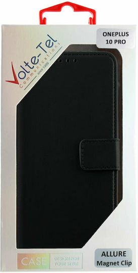Volte-Tel Allure Magnet Wallet Piele artificială Negru (OnePlus 10 Pro)
