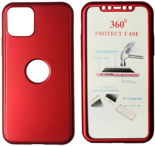 Powertech 360 Vollschutz Silikon Rot (iPhone 11 Pro Max)