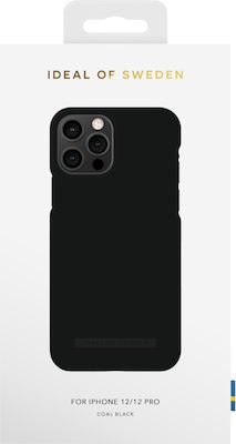 iDeal Of Sweden Fashion Seamless Coperta din spate Silicon Coal Black (iPhone 12 / 12 Pro) IDFCSS22-I2061-407