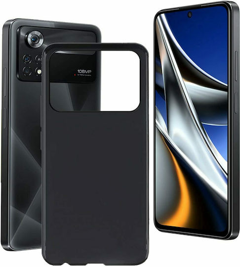 Senso Soft Touch Back Cover Silicon Negru (Poco X4 Pro 5G)
