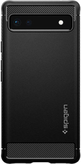 Spigen Rugged Armor Back Cover Silicone 2mm Matte Black (Google Pixel 6a)