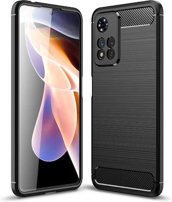 Hurtel Carbon Flexible Back Cover Σιλικόνης Μαύρο (Redmi Note 11 Pro+ 5G / 11 Pro 5G / 11 Pro)