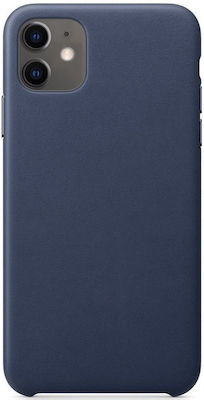 Hurtel Eco Leather Synthetic Leather Back Cover Blue (iPhone 12 / 12 Pro)