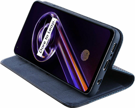 Idol 1991 Elite Anti-RFID Книга Изкуствена кожа Син (Realme 9 5G / 9 Pro)