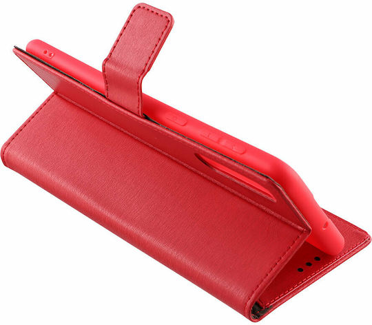 Volte-Tel Allure Magnet Brieftasche Synthetisches Leder Rot (Realme C35)