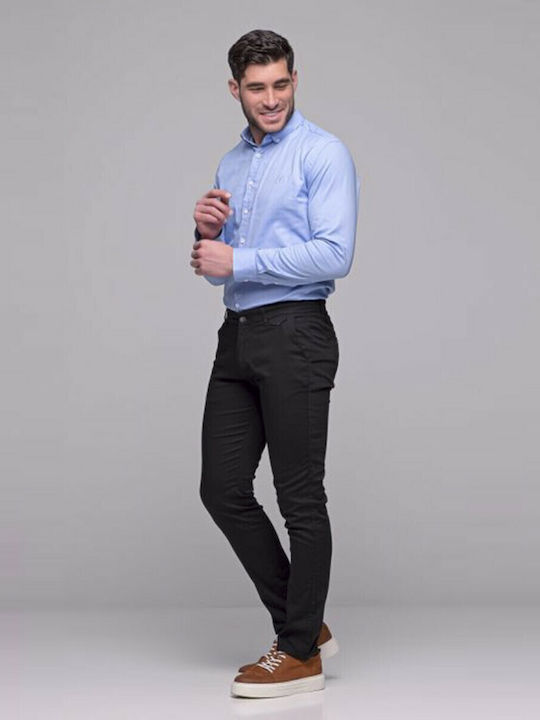 Harmony Long-sleeved Cotton Shirt Light Blue