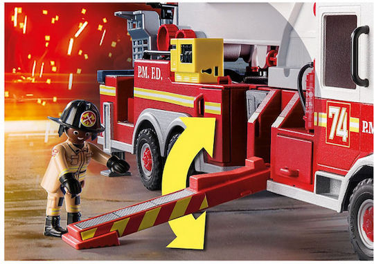 Playmobil City Action Fire Engine with Tower Ladder for 5-10 years old