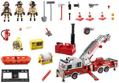 Playmobil Stadt Aktion Fire Engine with Tower Ladder für 5-10 Jahre