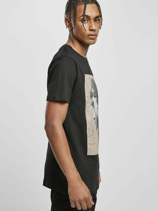 Cracked Backround T-shirt Μαύρο