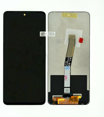 Mobile Phone Screen Replacement with Frame andTouch Mechanism for Redmi Note 9 Pro / Note 9s (Black)