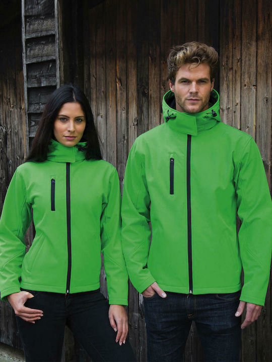 Winter Jacke Softshell Wasserdicht und Winddicht Grün