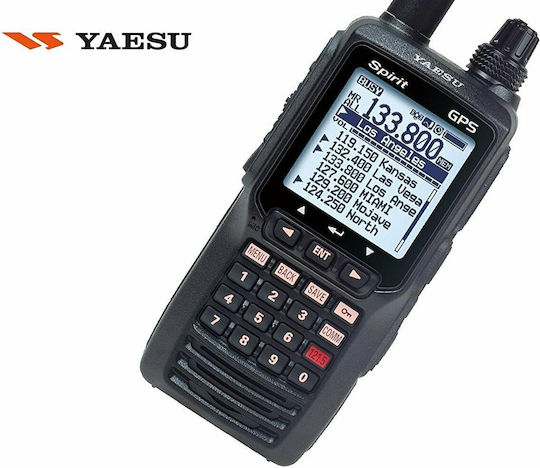 Yaesu FTA-750L Airband VHF 5W с Монохромен Екран В Черен Цвят