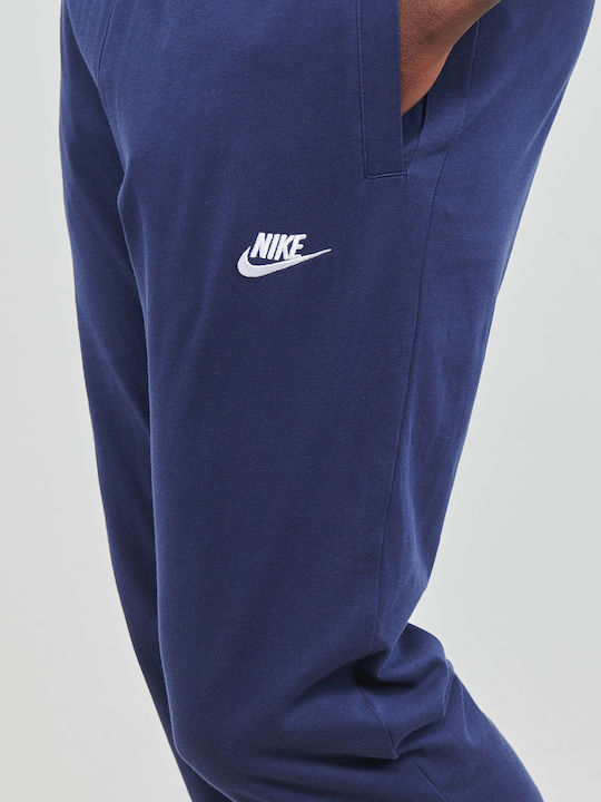 Sportswear Club Παντελόνι Φόρμας με Λάστιχο Navy Μπλε