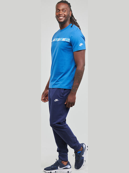 Sportswear Club Παντελόνι Φόρμας με Λάστιχο Navy Μπλε