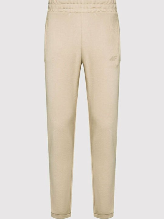 Sweatpants with Elastic Beige