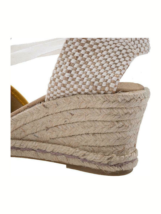 75310SL Platforme dama în Tip Espadrile Galbene