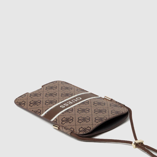 Guess Чантичка до 6.1" Кафяв GUE001538 GUPHM4GDBR