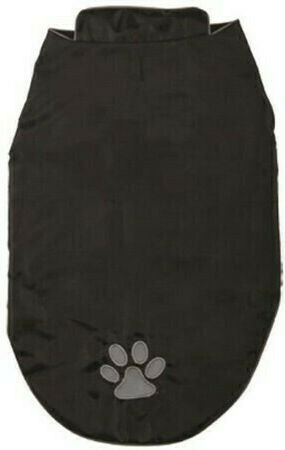 Vitakraft Black Fleece / Waterproof Dog Coat with 30cm Back Length